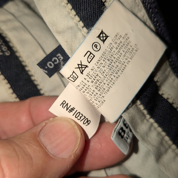 Giorgio Armani Men's Navy Striped Casual Dress Pants - Picture 13 of 14